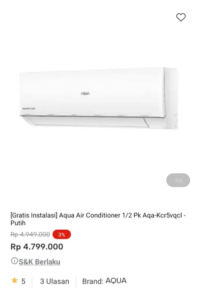 PROMO KREDIT AQUA AC 1/2 PK