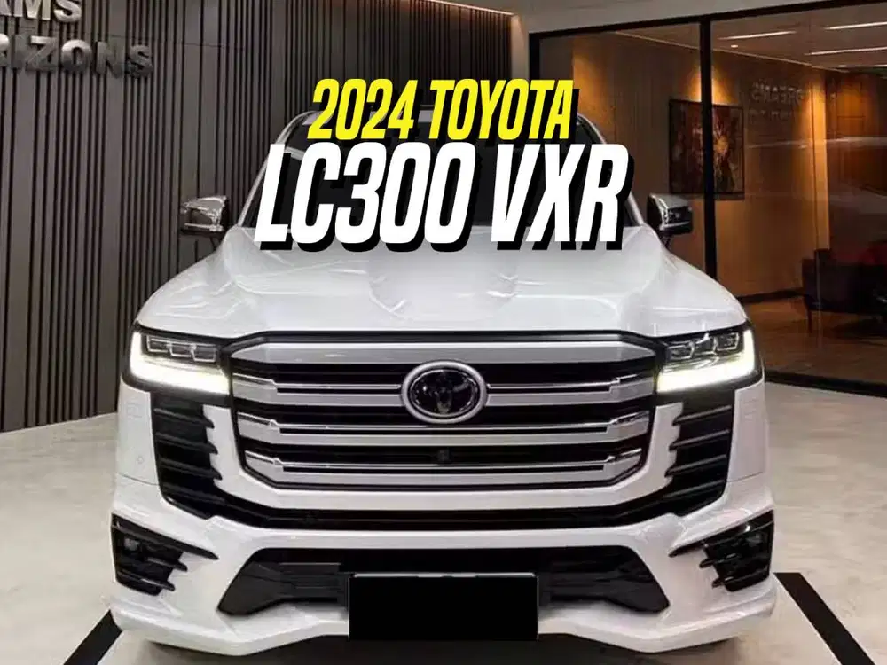 Toyota Land Cruiser 300 VXR 2024 White on Black Putih LC LC300 300VXR