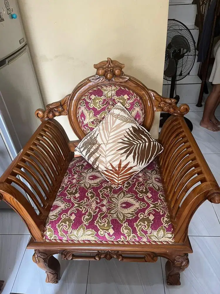 Sofa Kayu Jati Ukir