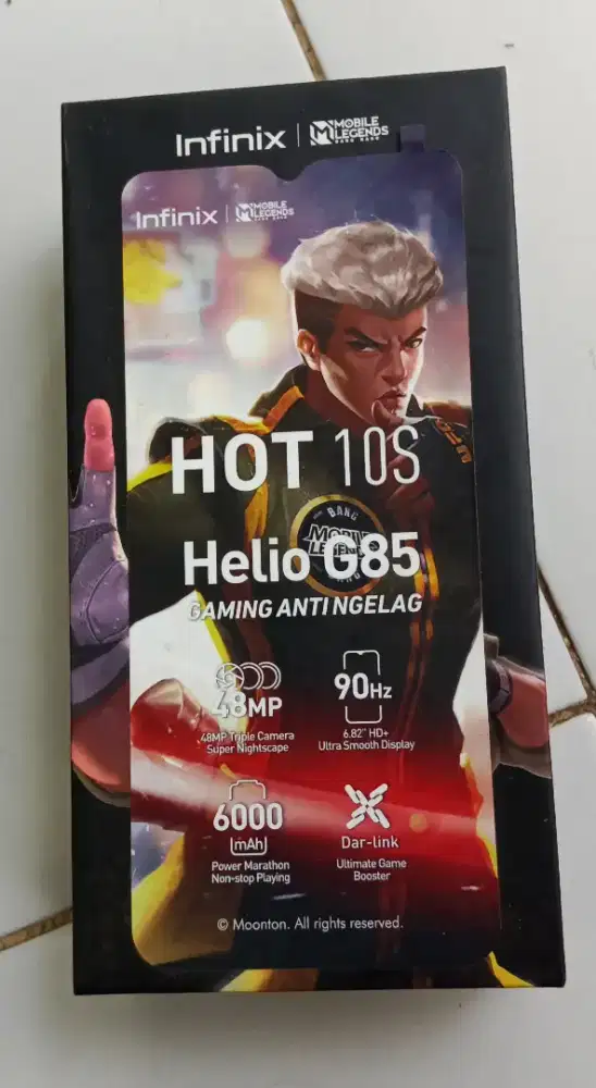 Kardus Infinix hot 10s Full Kitab