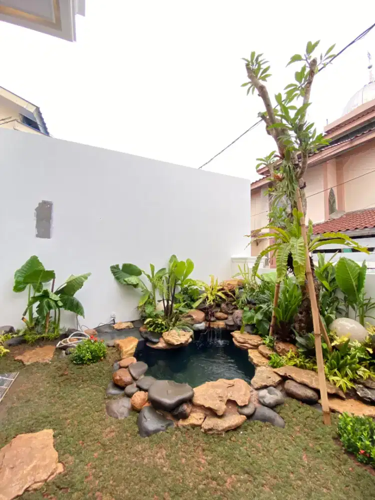 Terima jasa pembuatan taman minimalis,taman vertikal garden,kolam koi