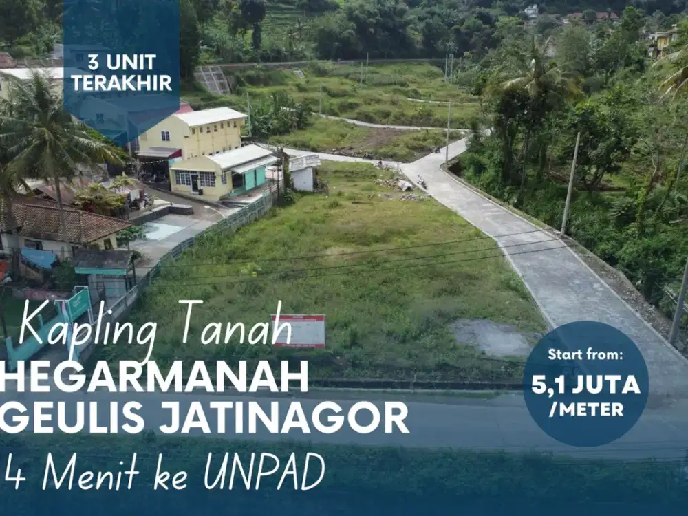 Kapling Tanah Jatinangor 3 Unit Terakhir Cocok untuk Investasi dan Passif income masa Depan