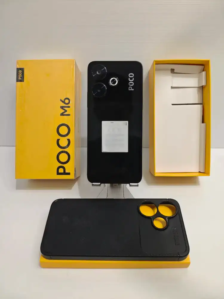 Xiaomi Poco M6 4G NFC 8/256 Gb Likenew 98% Ex Resmi Fullset bisa TT/BT