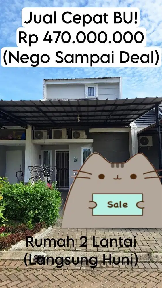 Jual BU! Rumah 2 Lantai Tangerang Termurah - Puri Cendrawasih