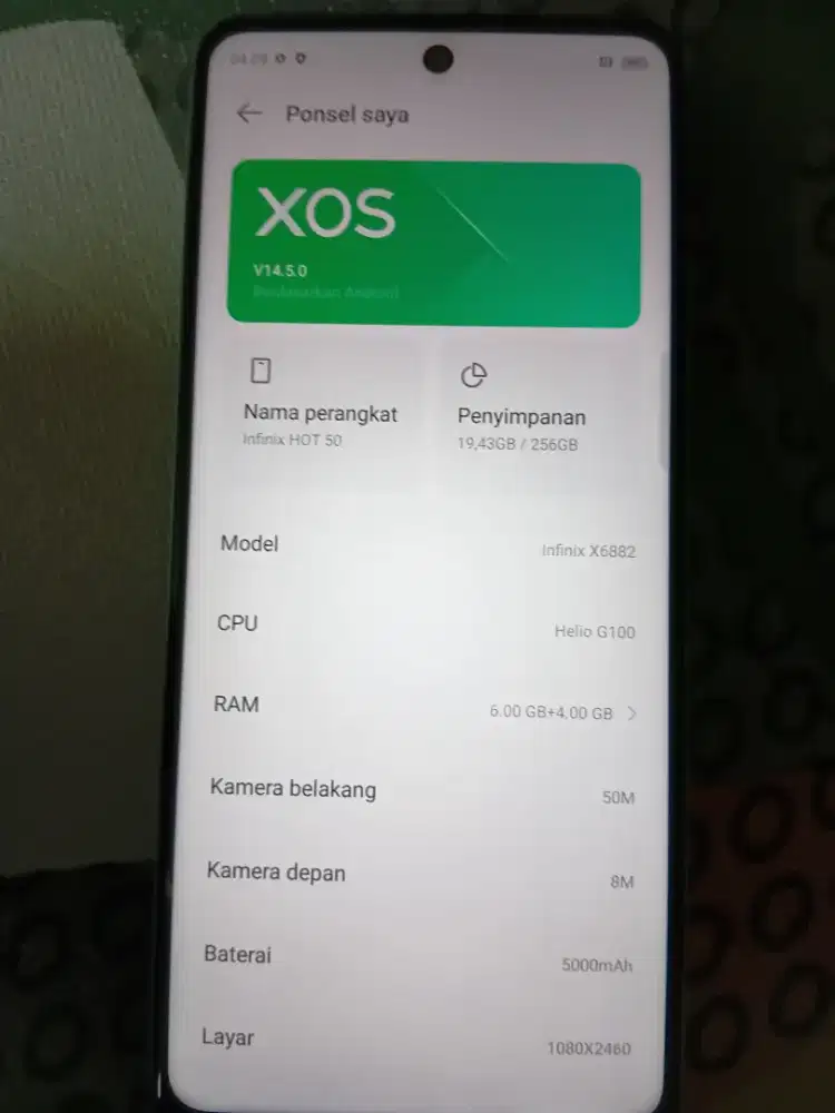 INFINIX HOT 50 6+4/256