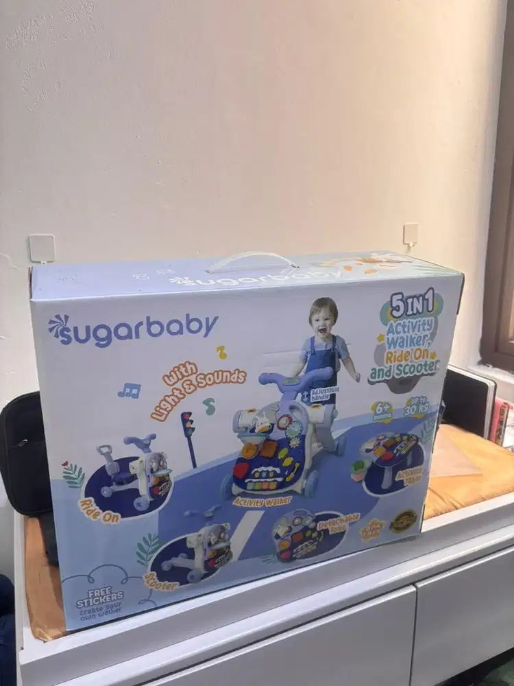 SUGARBABY- 5 in 1 activity walker bisa buat macem2