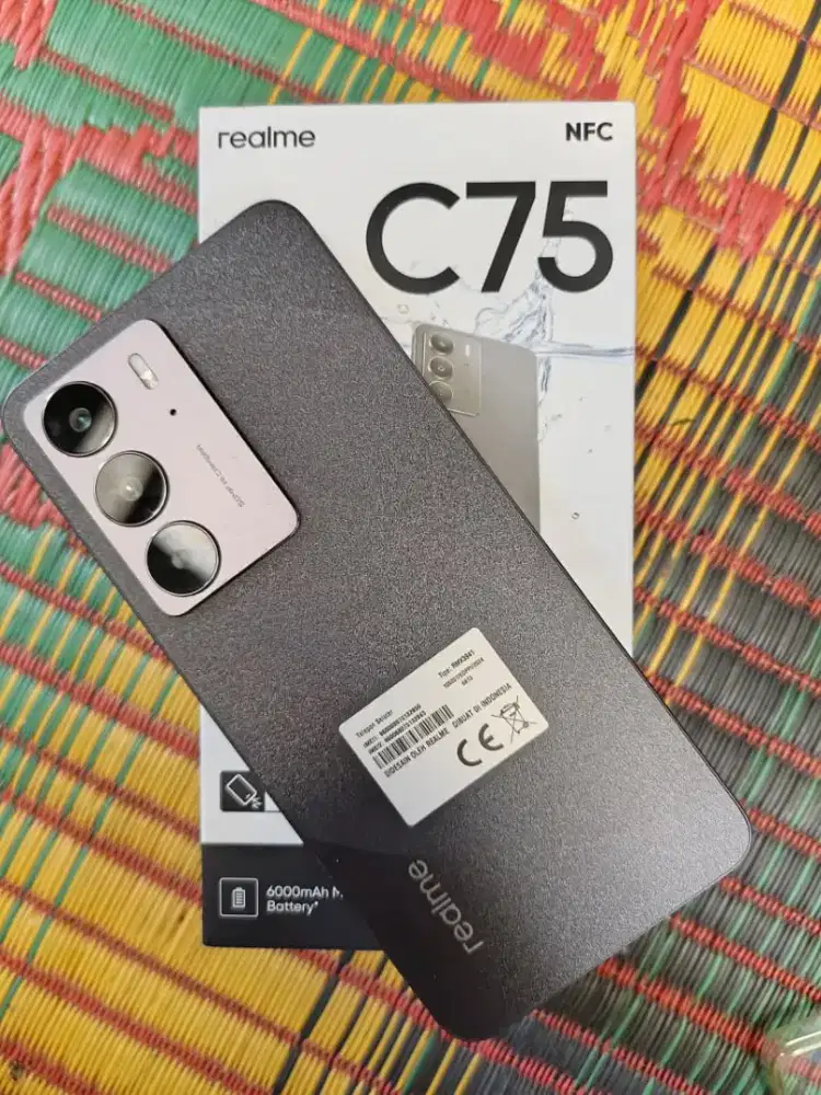 Realme c75 fullset baru 3minggu