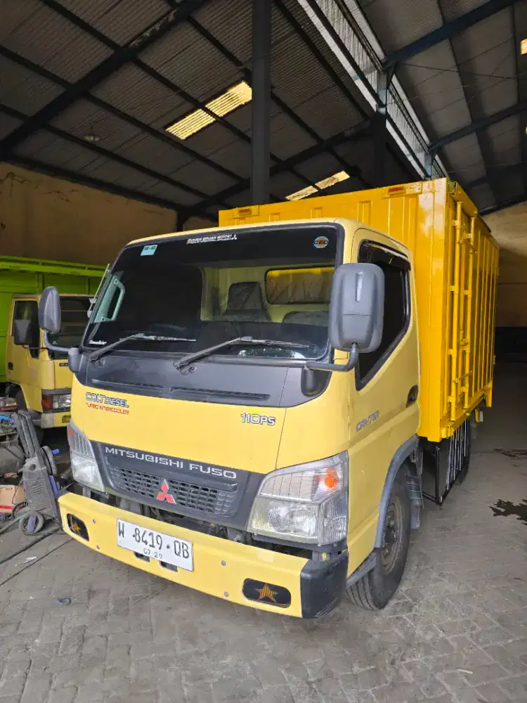 FS Mitsubishi Canter FE71 110ps Engkel 4roda Box Besi 2014 Pmk 2015