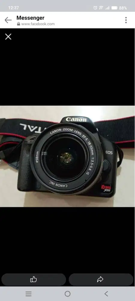 Camera canon rebel xsi 12 mb