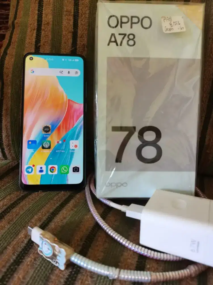 OPPO A78 8/256 resmi full set