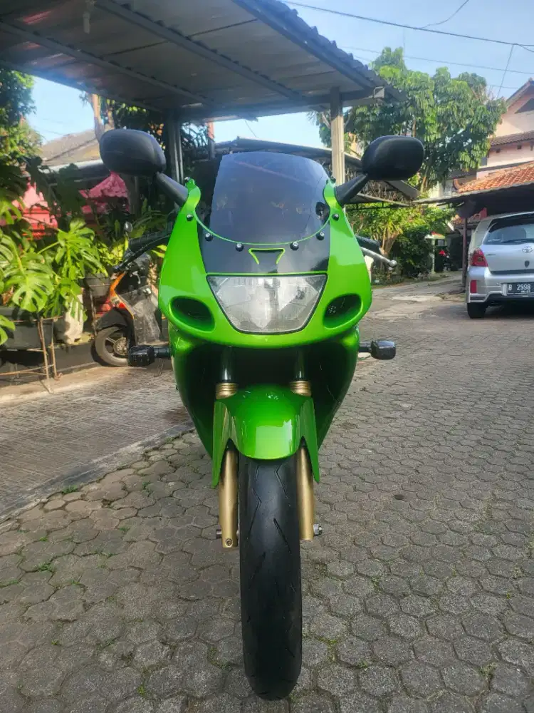 Kawasaki Ninja RR CBU 150 Superkips 2004 Hijau Pajak Panjang Orisinil
