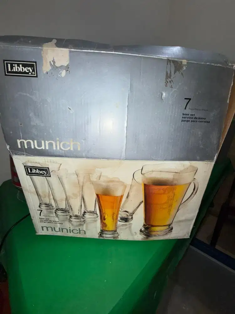 Set gelas bir Libbey Munich 7 buah