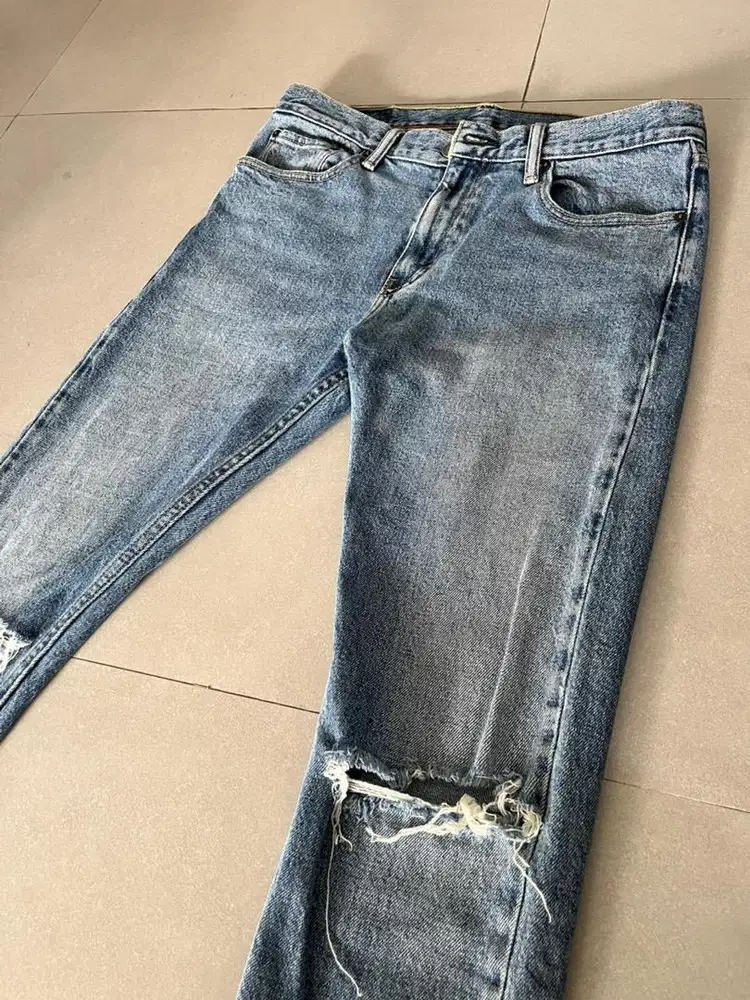 Celana panjang jeans slim fit Levis ori blue jeans