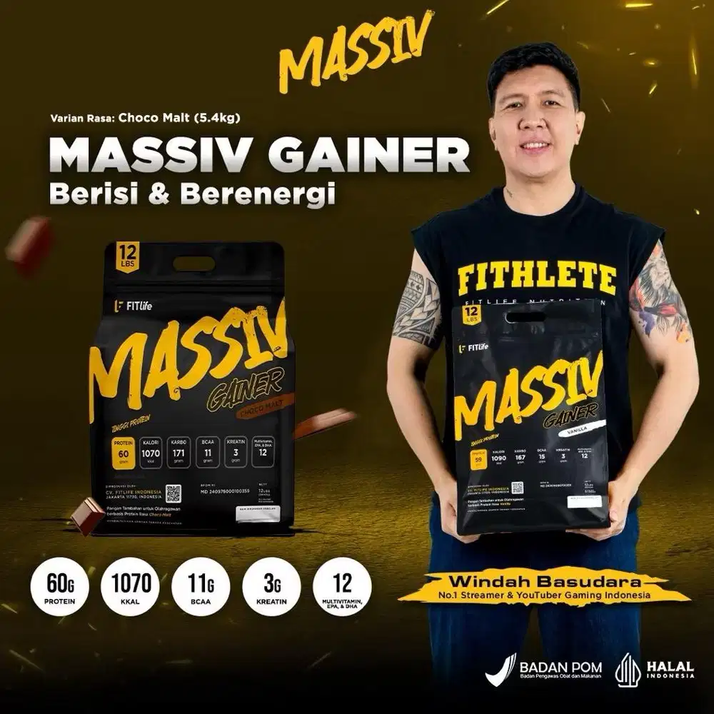 Fitlife Massiv Gainer 12 Lbs Weight Gain Mass
