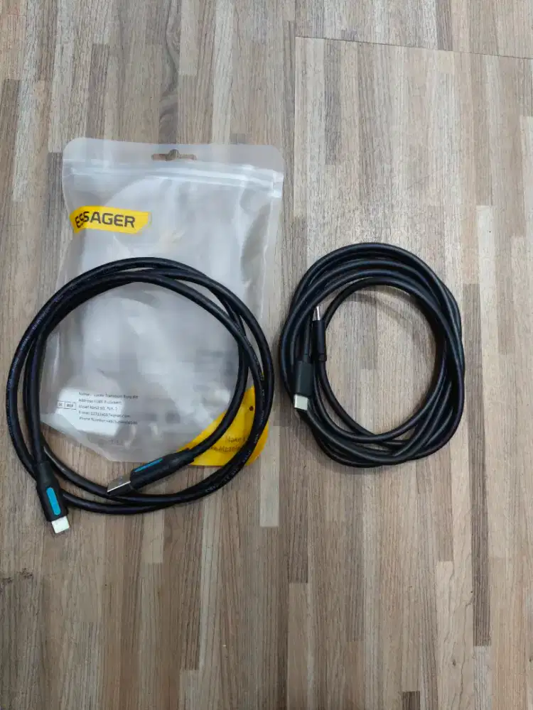 Kabel charger type c ke C dan usb ke type C masih bagus