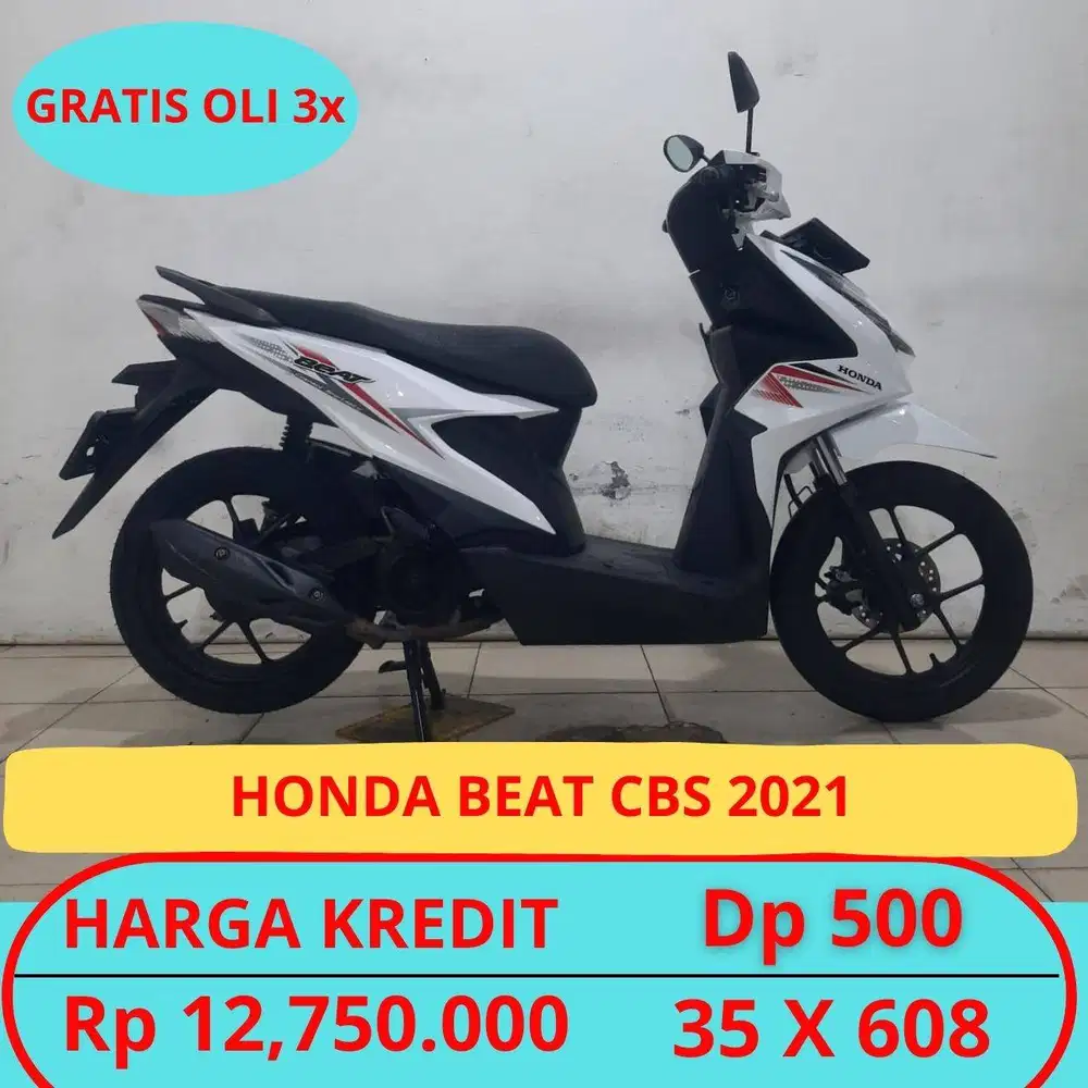 HONDA BEAT CBS 2021 DP HANYA 500 RIBU GUYSS