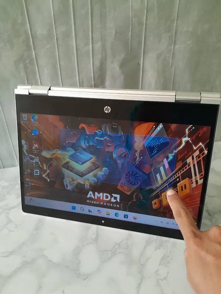 HP Probook X360 435 G8, AMD Ryzen7 5800U, Ram 16GB, SSD 512GB, 13.3tc