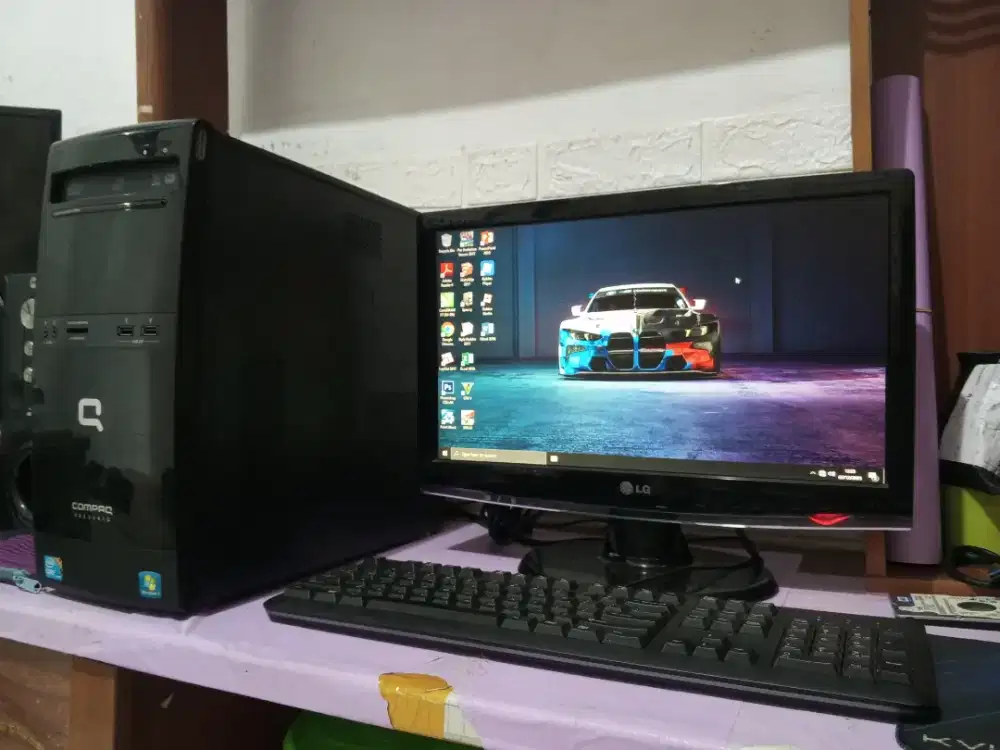 Pc editing dan gaming / intel i5 + ram 8gb + vga nvidia + monitor 19in