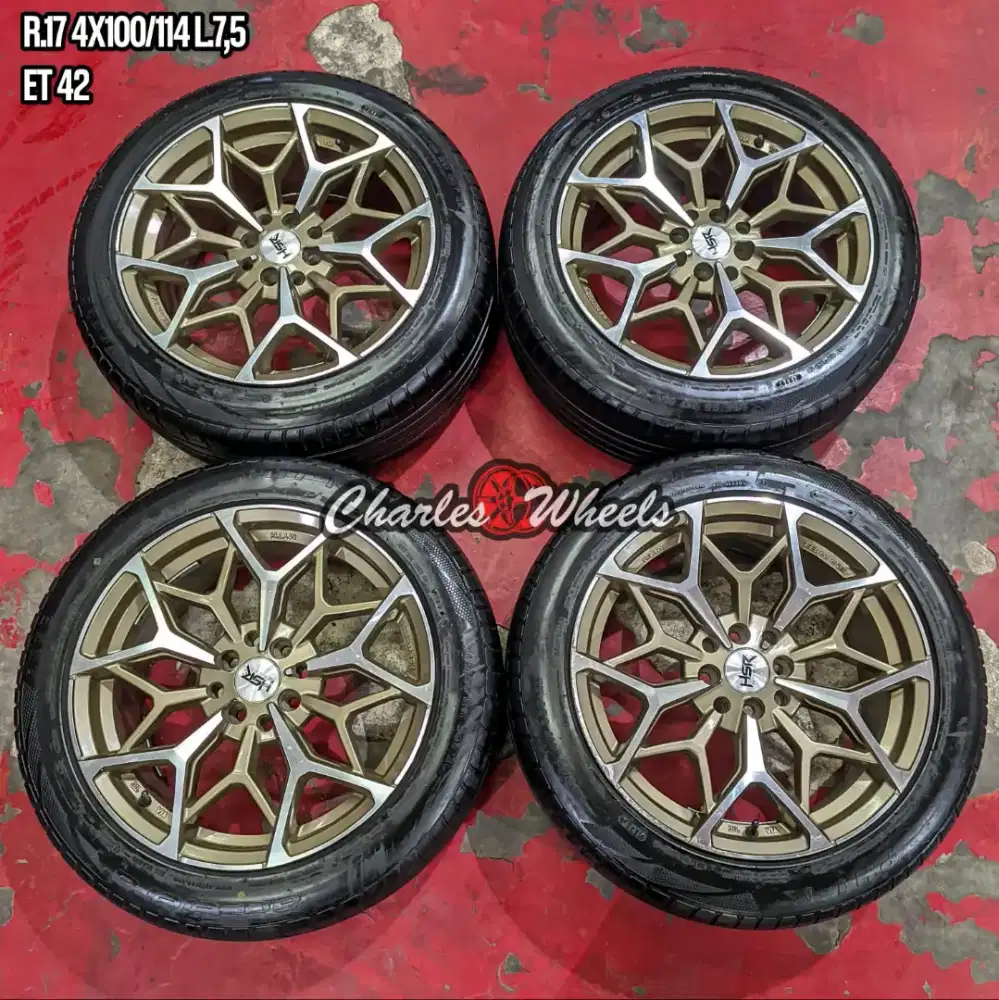 VELG ORIGINAL HSR R17 GOLD POLISH