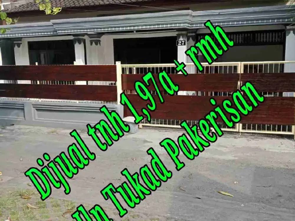DIJUAL TANAH Bonus Rmh di Jln Tukad Pakerisan Panjer 
Denpasar Selatan Bali