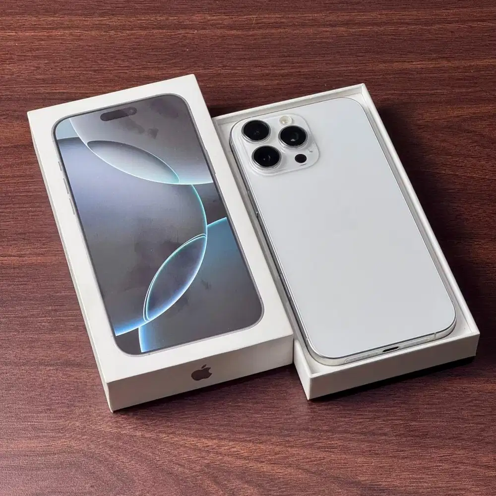 iPhone 16 PRO MAX 256GB [ White Titanium ] Garansi Resmi iBox