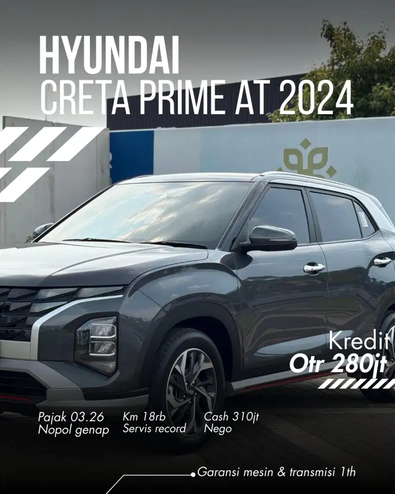 Low km 18rb Hyundai Creta 1.5 Prime at 2024