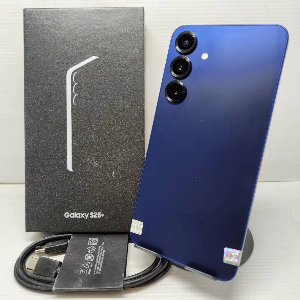 LIKE NEW FULLSET  SAMSUNG GALAXY S25 PLUS 5G NAVY 12/256 NO MINUS GRAN