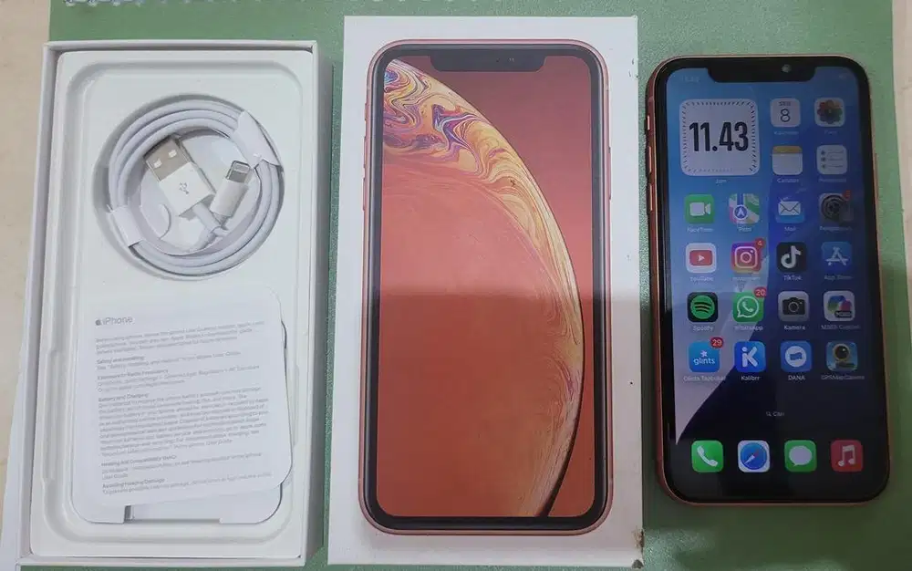 iPhone XR 128GB Coral ex Inter Fullset