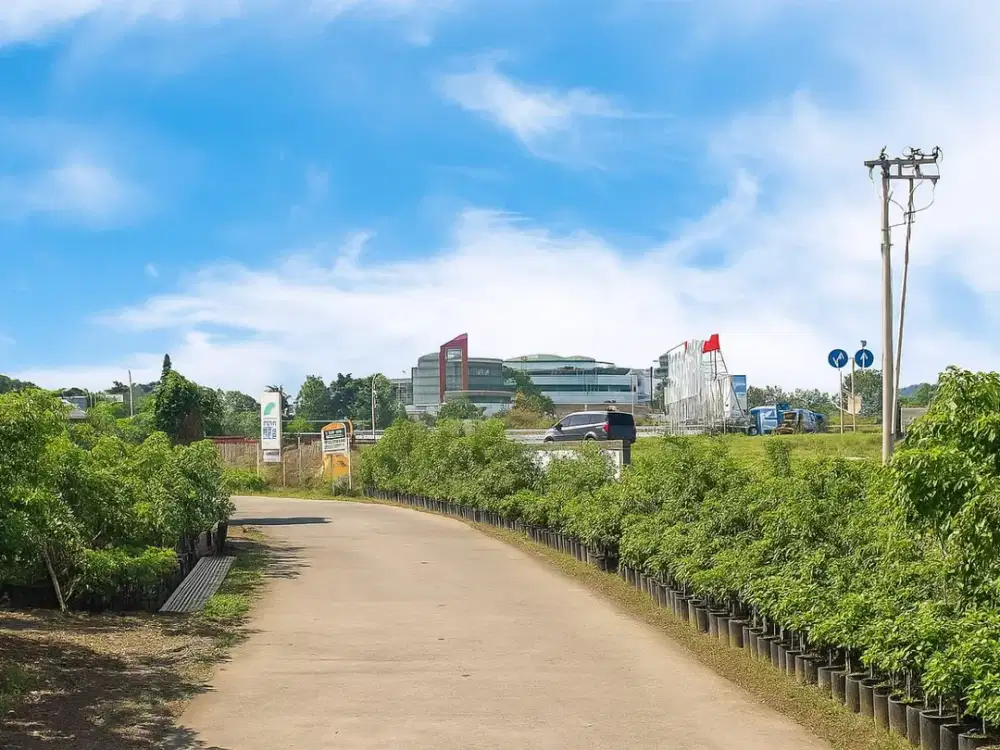 Kavling Strategis 2 Menit Gerbang Tol Kukusan Free SHM