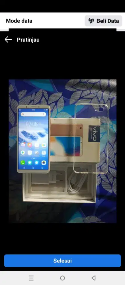 Jual hp baru murah Vivo Y71 ram 3/32 layar 6 inch fulset