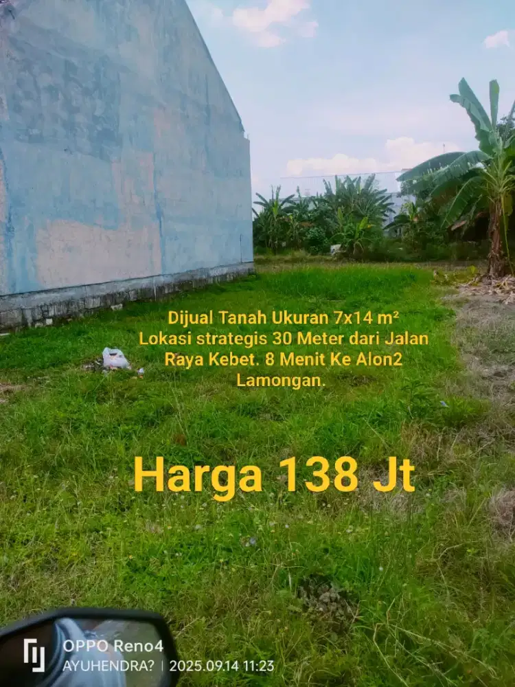 Dijual Tanah SHM, Kapling Desa Kebet.