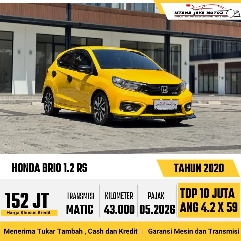Honda Brio RS AT th 2020 #TDP 10 JT