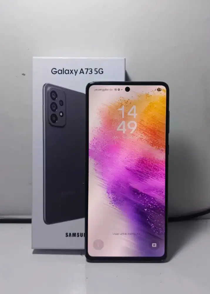 SAMSUNG A73 5G RAM 8/256GB ORIGINAL SEIN MULUS NOMINUS FULLSHET 

TAMP