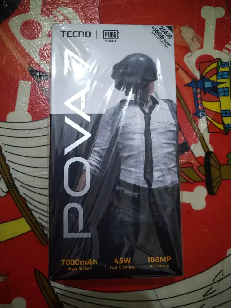 Tecno Pova 7 4G (8/256) Warna Hijau/Neon Cyan, Second Like New