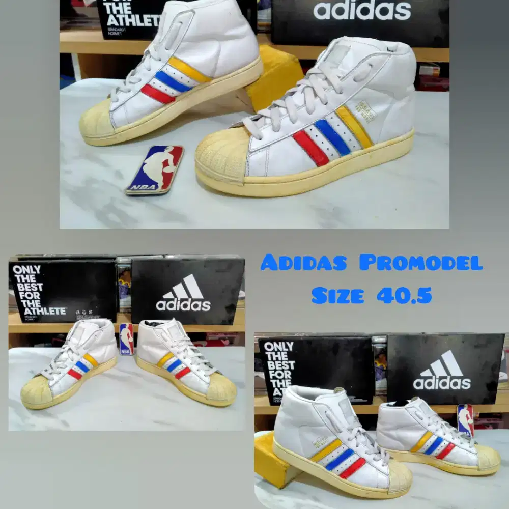 Sepatu Adidas Promodel Vintage kulit