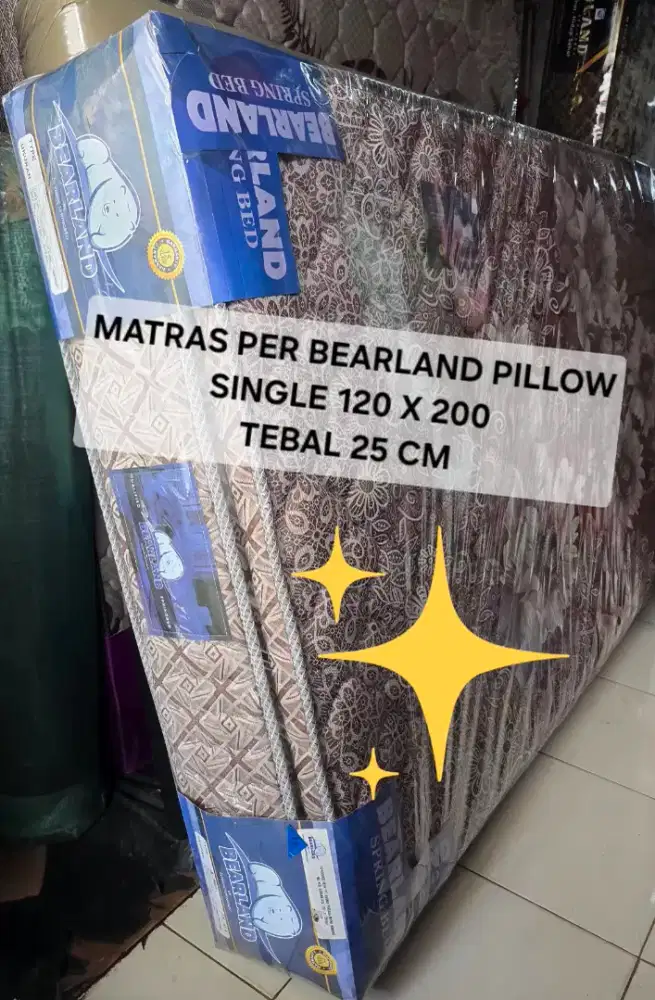 MATRAS PER MERK BEARLAND TYPE PILLOW SINGLE 120 x 200 No 3