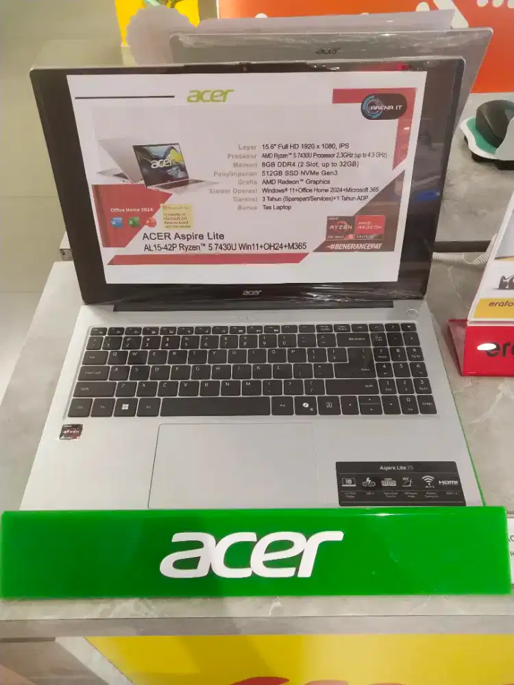 Laptop Acer Aspire Lite AL15-42P Ryzen 5,Bisa Cicilan Pakai Homecredit