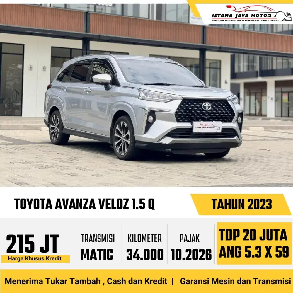 Toyota Avanza Veloz Q CVT AT th 2023 #istana jaya motor