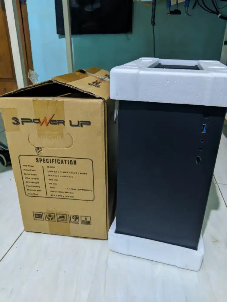 SALAH BELI MASIH BARU BELUM DIPAKAI Casing PC/komputer 3 power up