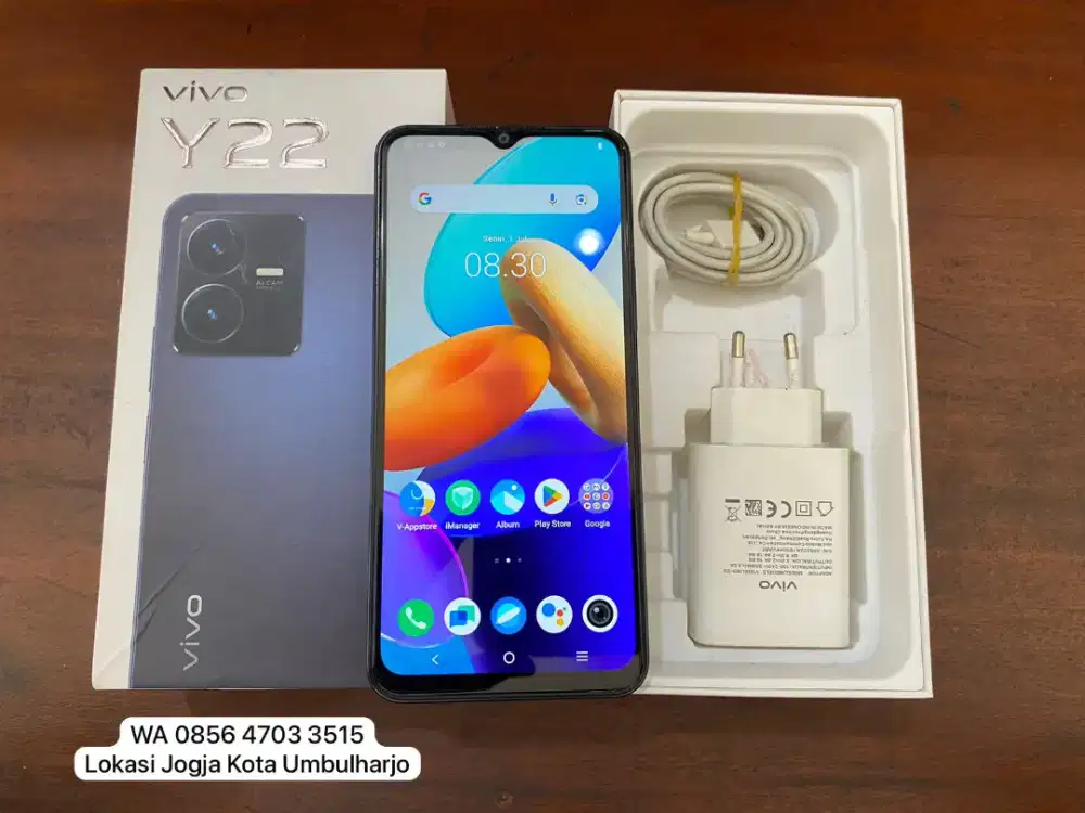 Vivo Y22 4/64 Ori Mulus Lengkap