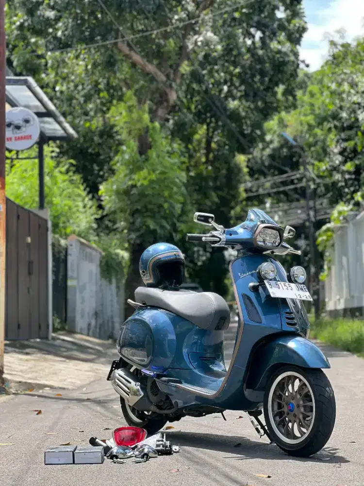 ( Modif 10jt + ) Vespa Sprint Anniversary 10th KM 4rb ( justin jb )