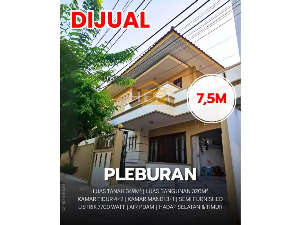 Dijual Rumah SEMI FURNISH di Pleburan/Singosari Semarang