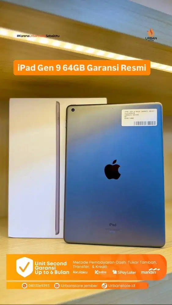 iPad Gen 9 64GB Second Garansi Resmi