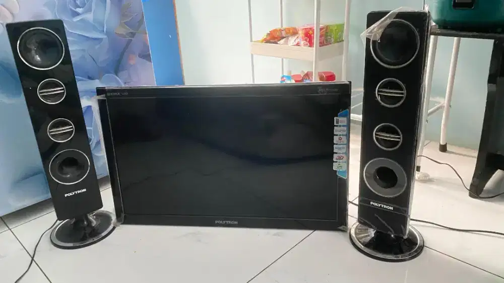 Tv brkas msih bagus polytron 24inc ada audio nya