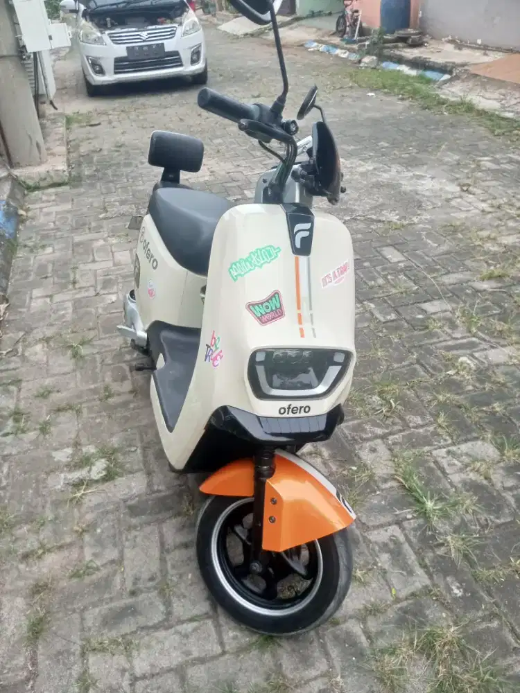 Sepeda listrik ofero msih bawaan pabrik
