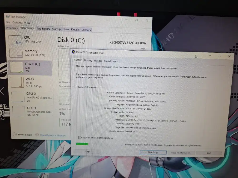 Laptop Gaming asus ROG STRIX