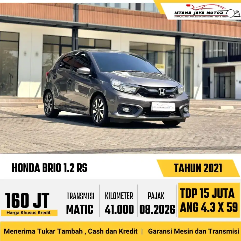 Honda Brio RS AT th 2021 #istana jaya motor