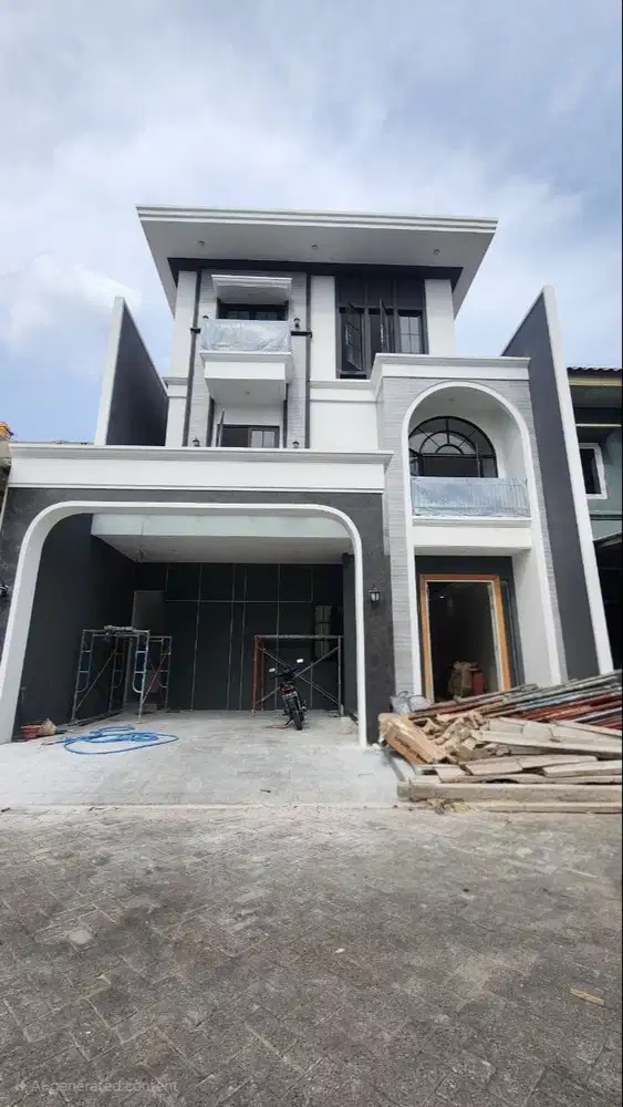 Dijual Rumah Baru American Modern Vila Taman Telaga Citraland Surabaya