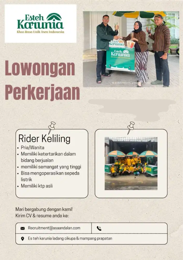 RIDER MINUMAN KELILING [CURUG)