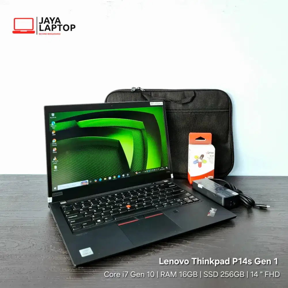 Lenovo Thinkpad P14s i7 Gen 10 RAM 16GB SSD 256GB Laptop Second Bekas